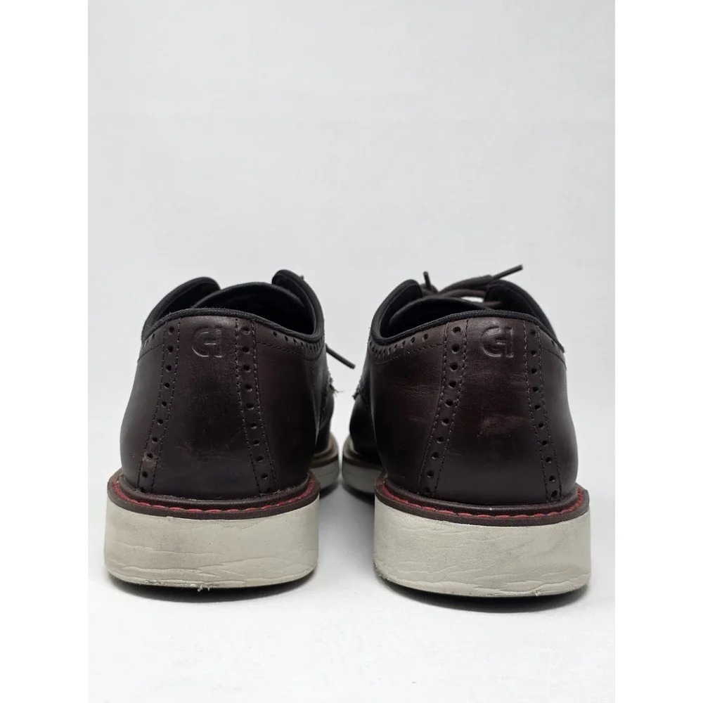 Cole Haan Go-To Plain Toe Oxford Shoes Dark Coffee Brown C35083 Men's Size 10 M
